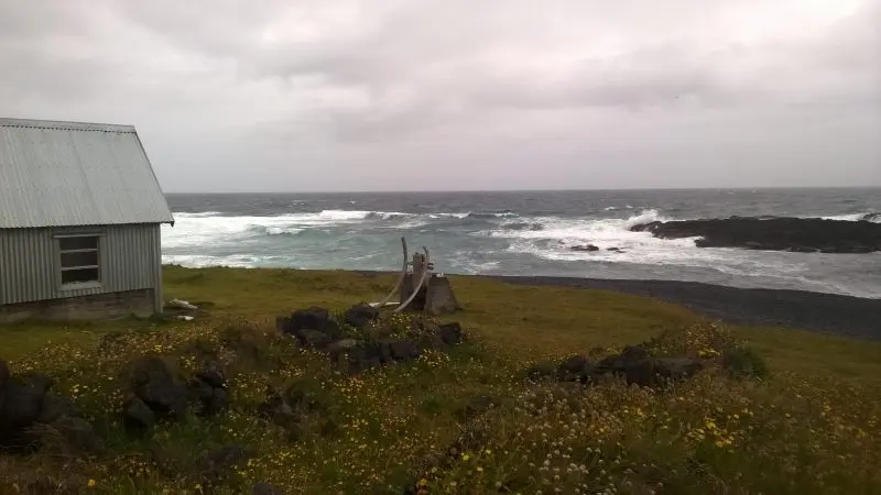 Carte d'Islande montrant un circuit en boucle en camping-car longeant la Route 1, avec étapes principales et points d'intérêt.