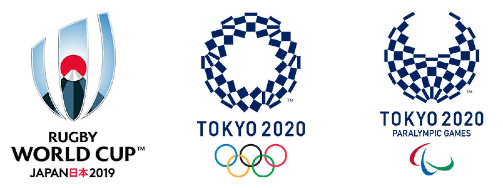 Illustration évoquant les événements de rugby et les Jeux olympiques au Japon en 2019-2020