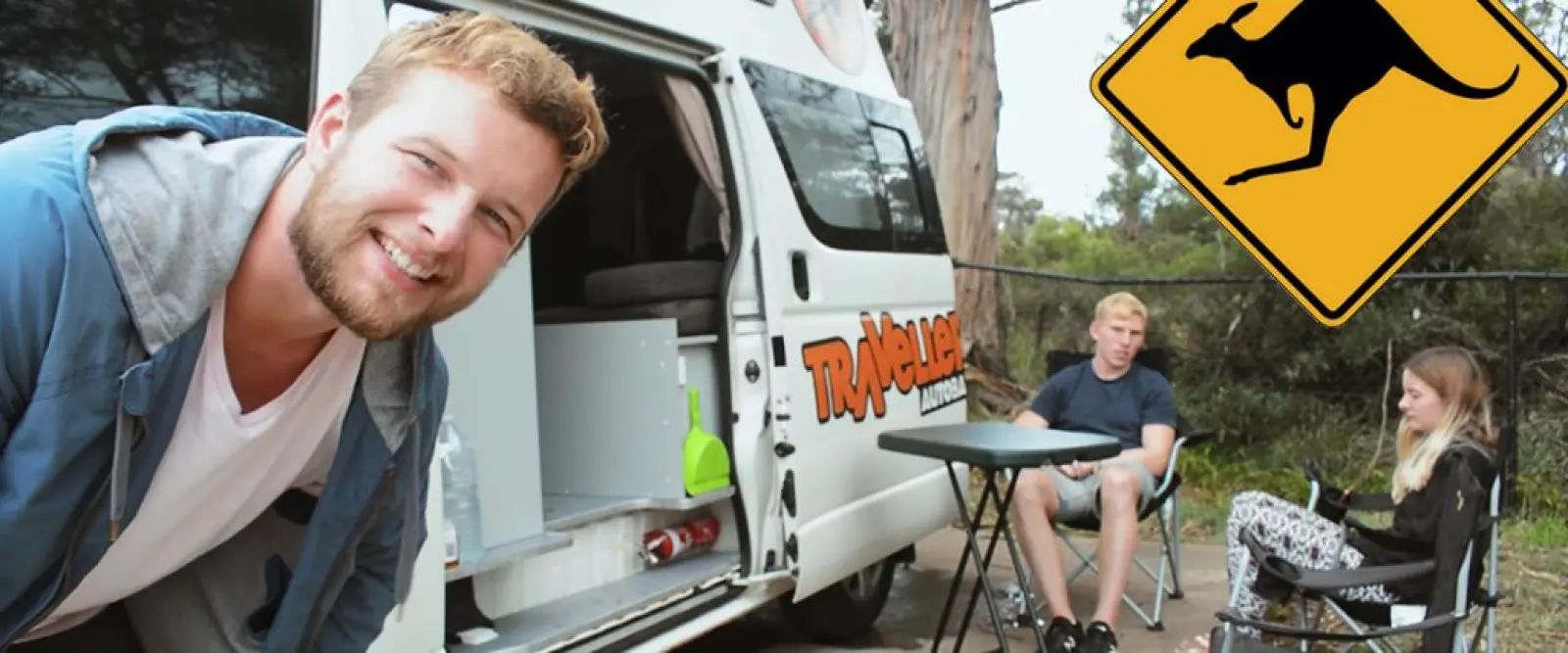 Un campervan de location garé quelque part en Australie